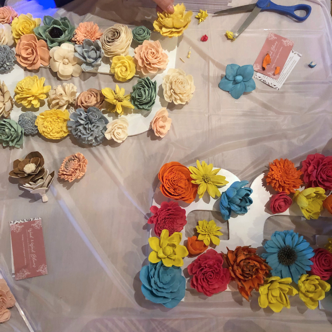 Wood Flower Crafts For The Kids