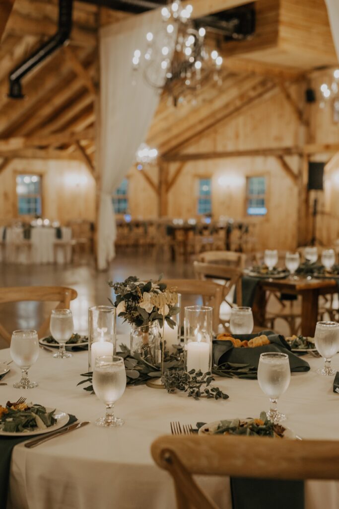 wood flower decor for connecticut wedding venues